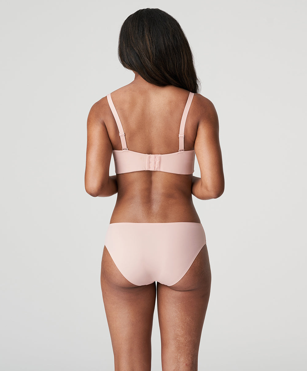 Soutien-gorge bandeau rembourré lisse bretelles amovibles invisible à armatures PrimaDonna Figuras rose poudré 0263258-PWD