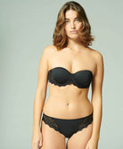 Soutien-gorge bandeau sans bretelles moulé spacer Caresse noir Simone Pérèle 12A300-015