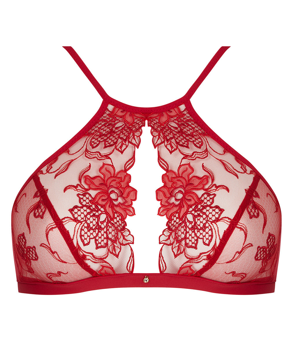 Soutien-gorge bralette tour de cou souple Lise Charmel Adorable en Sexy rouge effusion ACH5985-RE