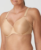 Soutien-gorge bonnets moulés lisses à armatures invisible PrimaDonna Satin cognac 0161330-COG