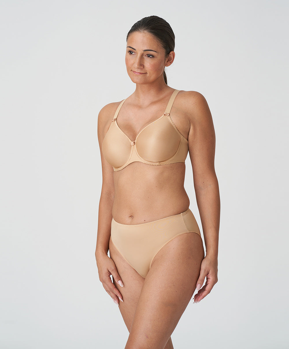 Soutien-gorge bonnets moulés lisses à armatures invisible PrimaDonna Satin cognac 0161330-COG