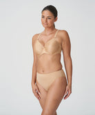 Soutien-gorge bonnets moulés lisses à armatures invisible PrimaDonna Satin cognac 0161330-COG