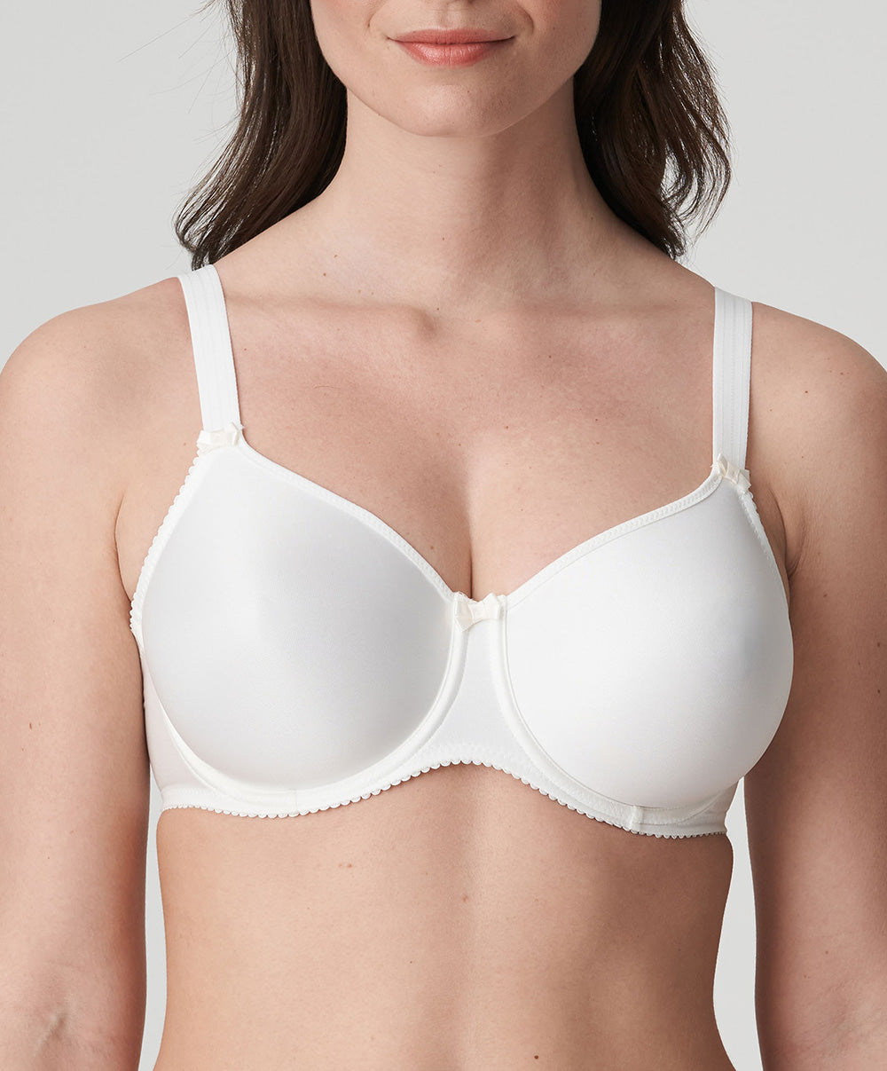 Soutien-gorge bonnets moulés lisses à armatures invisible PrimaDonna Satin noir 0161330-NAT
