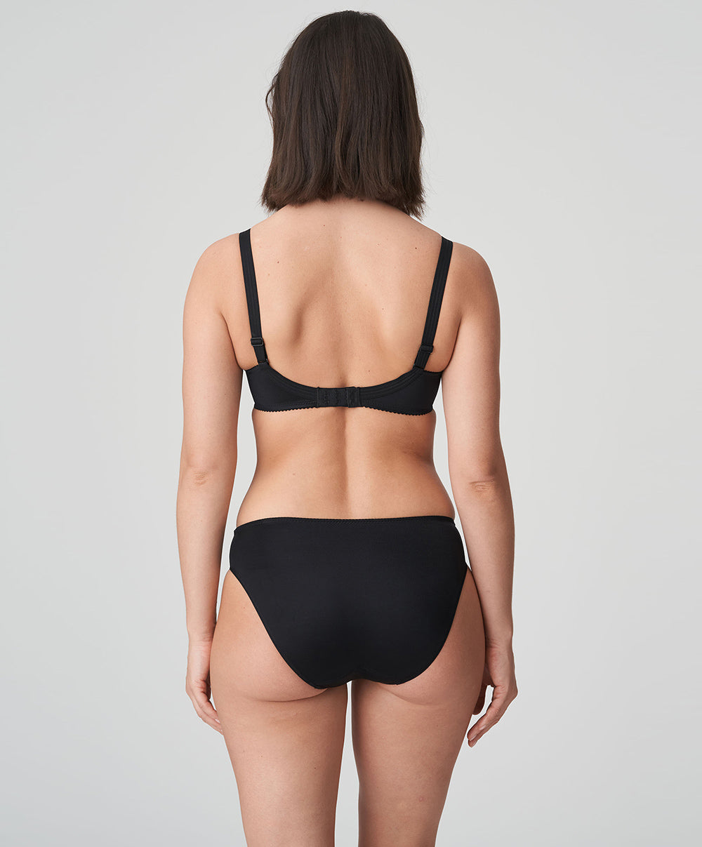 Soutien-gorge bonnets moulés lisses à armatures invisible PrimaDonna Satin noir 0161330-ZWA