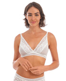 Soutien-gorge bralette sans armatures Wacoal Raffine blanc WE148008-WHE