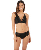 Soutien-gorge bralette sans armatures Wacoal Raffine noir WE148008-BLK