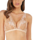 Soutien-gorge brassière sans armatures Wacoal Lace Perfection café crème WE135008-CAC