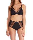 Soutien-gorge brassière sans armatures Wacoal Lisse noir WE145003-BLK