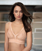 Soutien-gorge brassière sans armatures Wacoal Net Effects rosedust WA810340-253