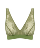 Soutien-gorge brassière sans armatures Wacoal Sensu Lace vert soie WE601203-GEN