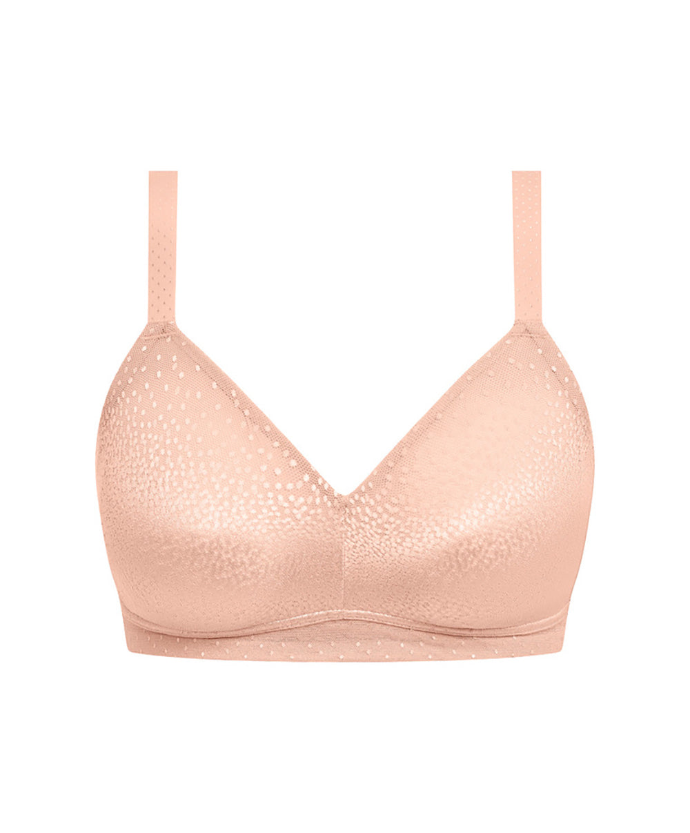 Soutien-gorge brassière sans armatures bralette Wacoal Back Appeal rose dust WA852303-253