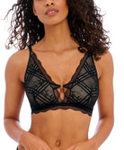Soutien-gorge brassière sans armatures en dentelle bralette Freya Freya Fatale noir AA401417-NOR