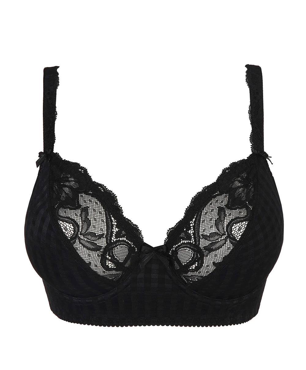 Soutien-gorge bustier à décolleté plongeant grande taille PrimaDonna Madison noir 0262126-ZWA