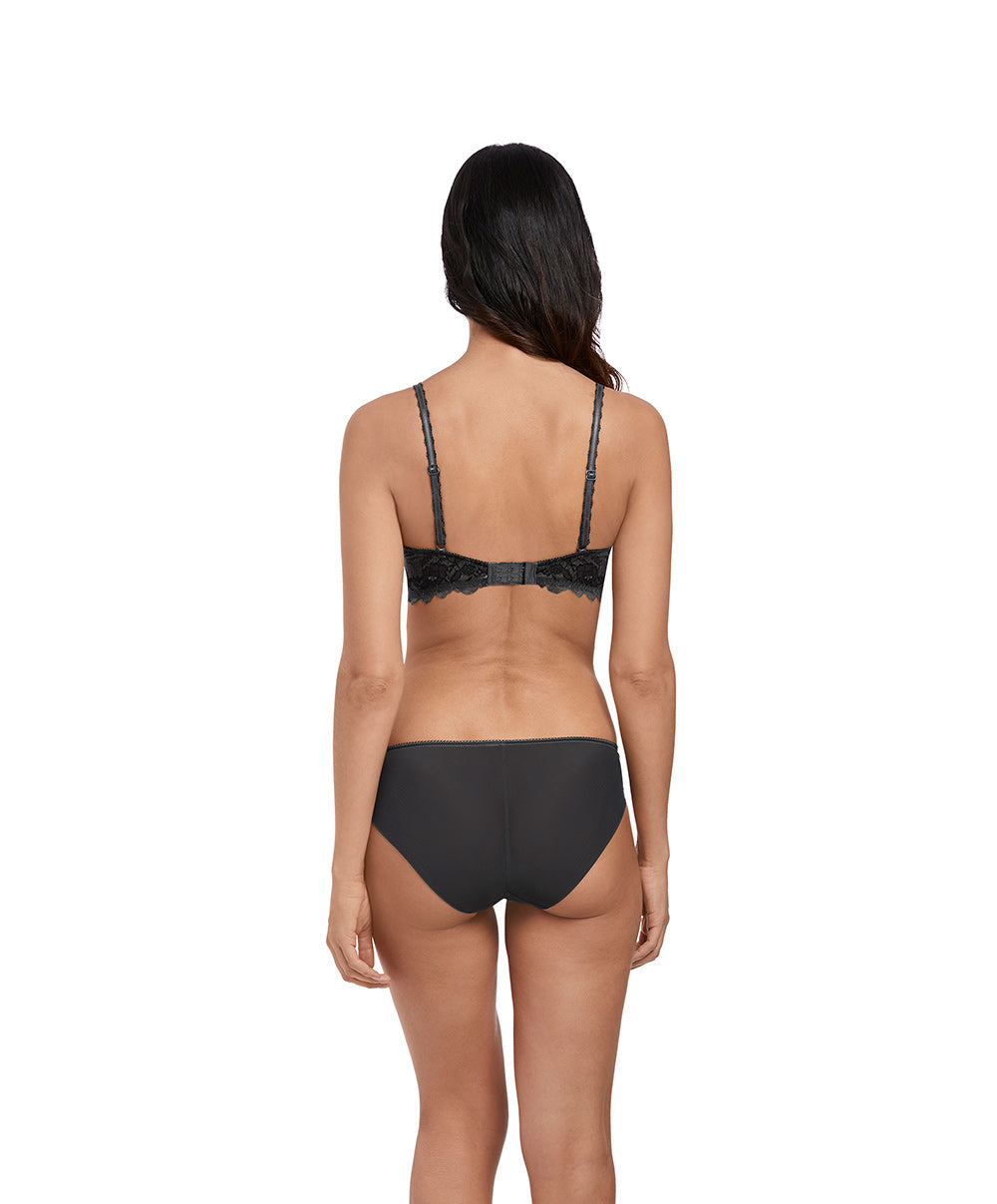 Soutien-gorge armatures classique Wacoal Lace Perfection charcoal gris anthracite WE135002-CHL
