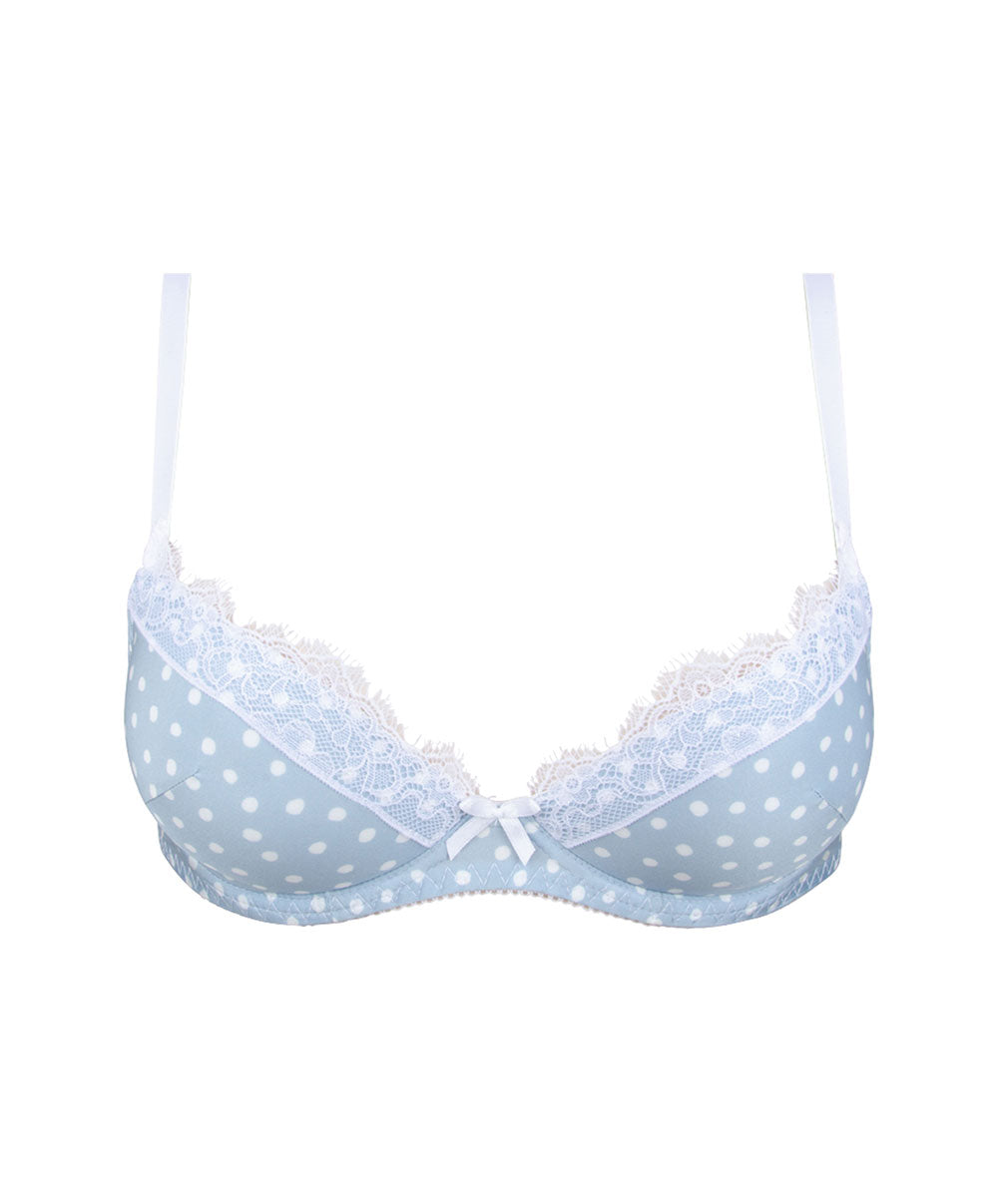 Soutien-gorge coque Antigel de Lise Charmel Pois Sixties bleu sterling ECH8092-BS