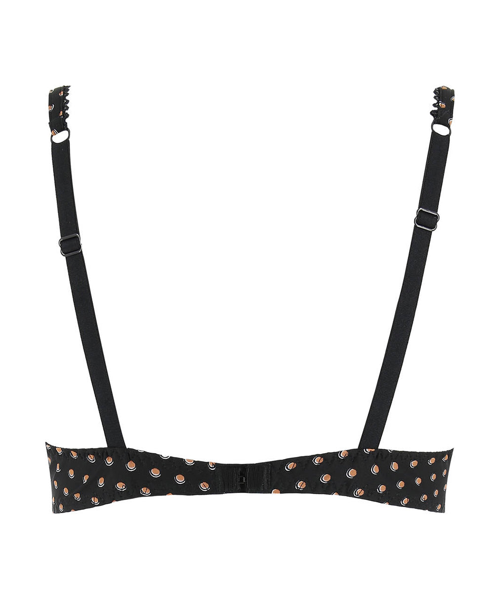 Soutien-gorge coque Antinéa de Lise Charmel Pois Glamour noir camel CCC8036-NC fashion