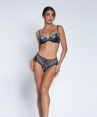 Soutien-gorge coque moulé Lise Charmel Déesse en Glam marine argent ACH8515-MA