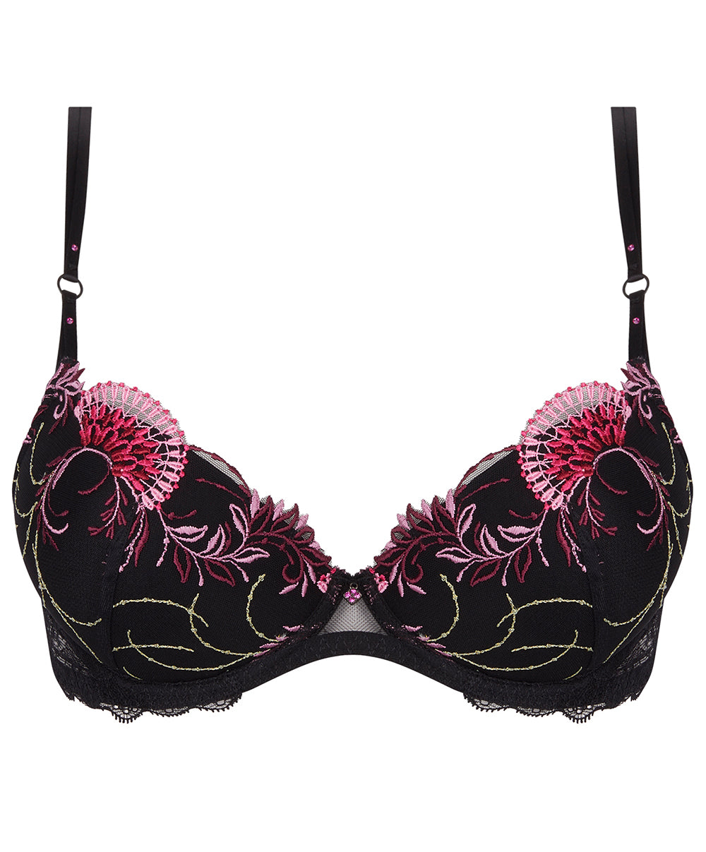 Soutien-gorge coque moulé Lise Charmel Floraison Passion safran rose ACH8586-SR