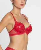 Soutien-gorge coque Lise Charmel Glamour Couture rouge ACH8507-GD