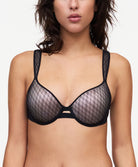 Soutien-gorge coque à mémoire de forme enveloppant Chantelle Smooth Lines noir beige C11N60-0DS