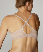 Soutien-gorge coque en dentelle Simone Pérèle Comète sable rosé 12S327-772