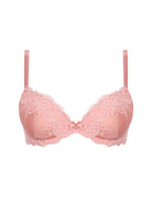 Soutien-gorge coque en soie Lise Charmel Splendeur soie rose vintage ACC8580-SU