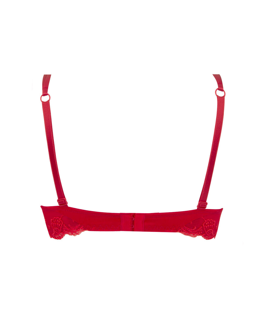 Soutien-gorge coque en soie Lise Charmel Splendeur soie rouge ACC8580-RS	2