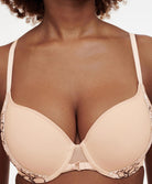 Soutien-gorge coque enveloppant Chantelle Spice clay nude noir C22BN0-0JK