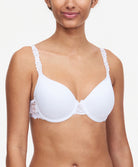 Soutien-gorge coque à mémoire de forme Chantelle Champs Elysées blanc marron C26060-0QS