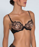 Soutien-gorge coque imprimé panthère Lise Charmel Fauve Amour ambre panthère ACH8079-AP