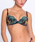 Soutien-gorge coque moulé Lise Charmel Fleurs Étoiles éclat étoile (noir et multicolore) ACH8596-EE