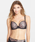 Soutien-gorge coque moule armatures Deco Darling Freya Noir et rose