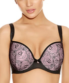 Soutien-gorge coque moule armatures Deco Darling Freya Noir et rose
