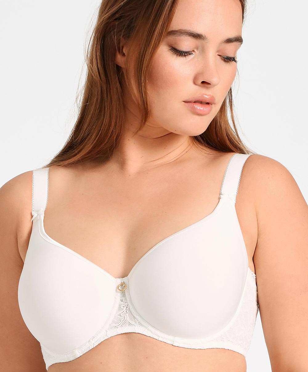 Soutien-gorge coque moulé lisse spacer Rosessence opale Aubade HK09-02-OPAL