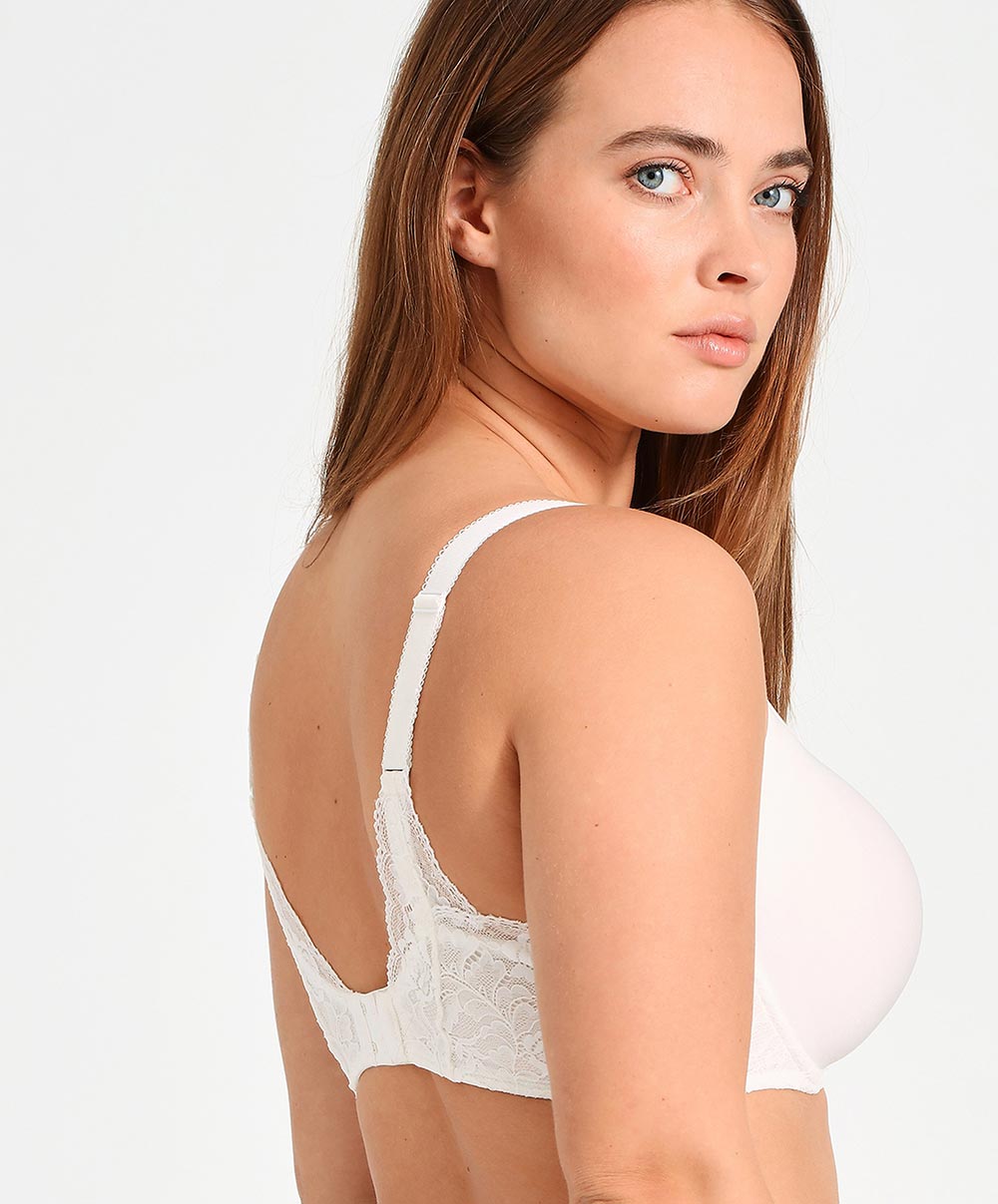 Soutien-gorge coque moulé lisse spacer Rosessence opale Aubade HK09-02-OPAL