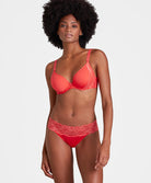 Soutien-gorge coque moulé lisse spacer plongeant Sweetessence grenadine Aubade IKN09-GRND