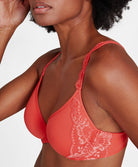 Soutien-gorge coque moulé lisse spacer plongeant Sweetessence grenadine Aubade IKN09-GRND