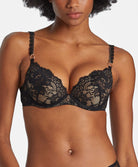 Soutien-gorge push-up coque plunge Night Bird black queen Aubade RDN08-BQUE