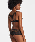 Soutien-gorge push-up coque plunge Night Bird black queen Aubade RDN08-BQUE
