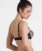 Soutien-gorge push-up coque plunge Trésor Infini black magic Aubade IDN08-BMAG