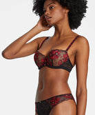 Soutien-gorge corbeille Mélodie d'été black cherry Aubade ICF14-BCHE