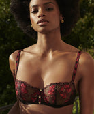 Soutien-gorge corbeille Mélodie d'été black cherry Aubade ICF14-BCHE