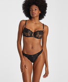 Soutien-gorge corbeille Night Bird black queen Aubade RDF14-BQUE
