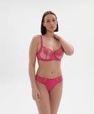 Soutien-gorge corbeille Simone Pérèle Intrigue rose disco 1E2330-346