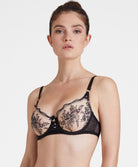 Soutien-gorge corbeille armatures Trésor Infini black magic Aubade IDF14-BMAG