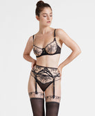 Soutien-gorge corbeille armatures Trésor Infini black magic Aubade IDF14-BMAG