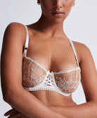 Soutien-gorge corbeille Trésor Infini white wind Aubade IDF14-WHIW