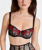 Soutien-gorge corbeille armatures À Fleur de Toi rouge prodigieux Aubade IBF14-RPRO