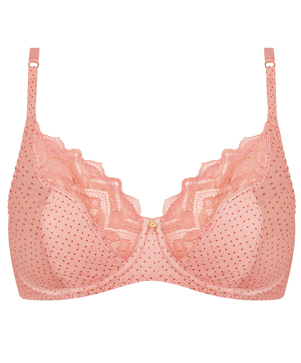 Soutien-gorge corbeille bonnets profonds "Fitting" Antigel de Lise Charmel Pétille en Glam bulles rosées FCH2882-BR