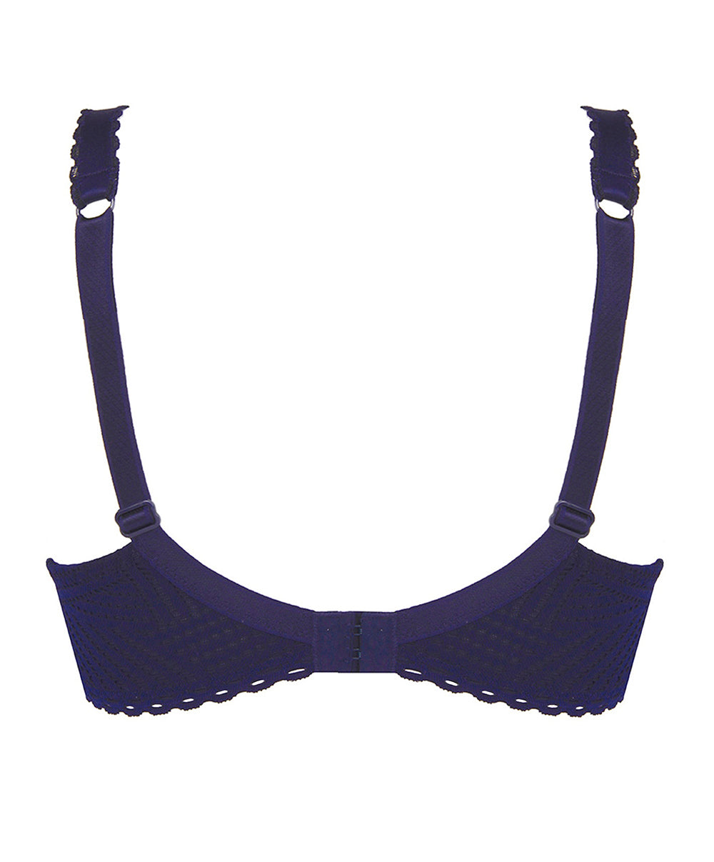 Soutien-gorge corbeille bonnets profonds "Fitting" Antigel de Lise Charmel Tressage Graphic marine FCC2837-TM
